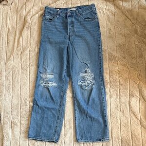 Levi's Blue Straight Leg Women's Jeans